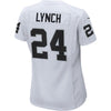 Image of Marshawn Lynch Oakland Raiders Women's Game Jersey - White 2019