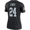 Image of Marshawn Lynch Oakland Raiders Women's Legend Jersey – Black 2019