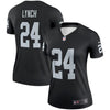 Image of Marshawn Lynch Oakland Raiders Women's Legend Jersey – Black 2019