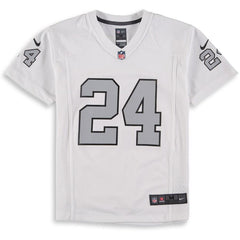 Marshawn Lynch Oakland Raiders Youth Color Rush Player Game Jersey – White 2019
