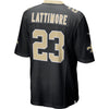 Image of Marshon Lattimore New Orleans Saints Game Jersey - Black 2019