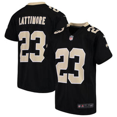 Marshon Lattimore New Orleans Saints Youth Game Jersey – Black 2019