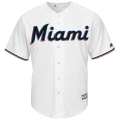 Martin Prado Miami Marlins Majestic Home 2019 Cool Base Player Jersey – White 2019