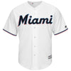 Image of Martin Prado Miami Marlins Majestic Home 2019 Cool Base Player Jersey – White 2019