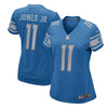 Image of Marvin Jones Jr Detroit Lions Women's Game Jersey - Blue 2019