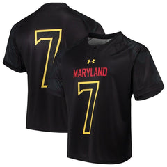 Maryland Terrapins Under Armour Black Replica Lacrosse Jersey 2019