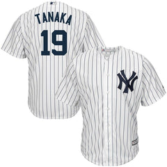 Masahiro Tanaka New York Yankees Majestic Official Cool Base Player Jersey - White 2019