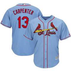 Matt Carpenter St. Louis Cardinals Majestic Alternate Cool Base Player Jersey – Horizon Blue 2019