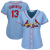 Image of Matt Carpenter St. Louis Cardinals Majestic Women's Alternate Cool Base Player Jersey – Horizon Blue 2019