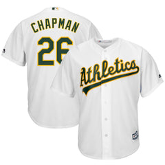 Matt Chapman Oakland Athletics Majestic Home Official Cool Base Player Jersey - White 2019