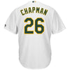 Image of Matt Chapman Oakland Athletics Majestic Home Official Cool Base Player Jersey - White 2019