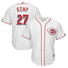 Image of Matt Kemp Cincinnati Reds Majestic Home Official Cool Base Player Jersey – White 2019