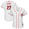 Image of Matt Kemp Cincinnati Reds Majestic Women's Home Cool Base Player Jersey – White 2019