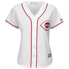 Matt Kemp Cincinnati Reds Majestic Women's Home Cool Base Player Jersey – White 2019