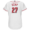 Image of Matt Kemp Cincinnati Reds Majestic Women's Home Cool Base Player Jersey – White 2019