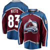 Image of Matt Nieto Colorado Avalanche Breakaway Player Jersey – Burgundy 2019