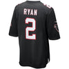 Image of Matt Ryan Atlanta Falcons Alternate Game Jersey - Black 2019