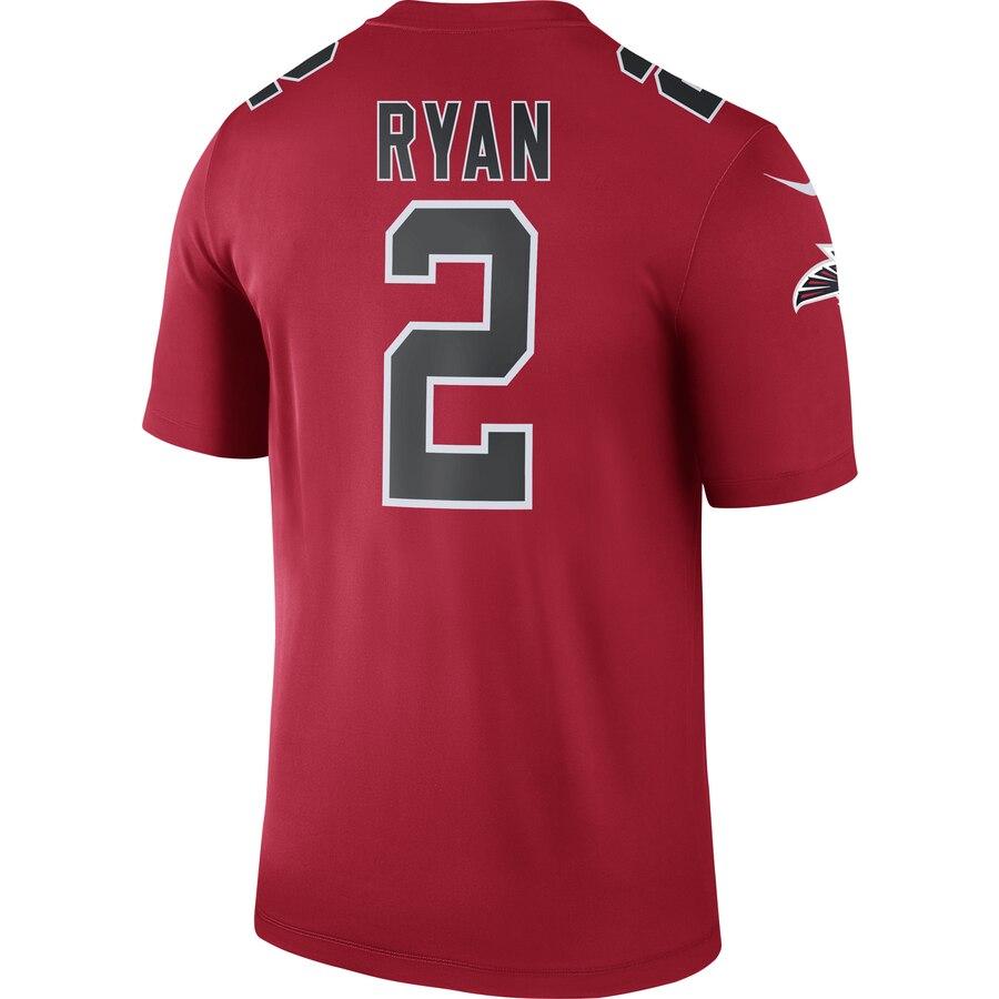 Matt Ryan Atlanta Falcons Color Rush Legend Jersey - Red 2019