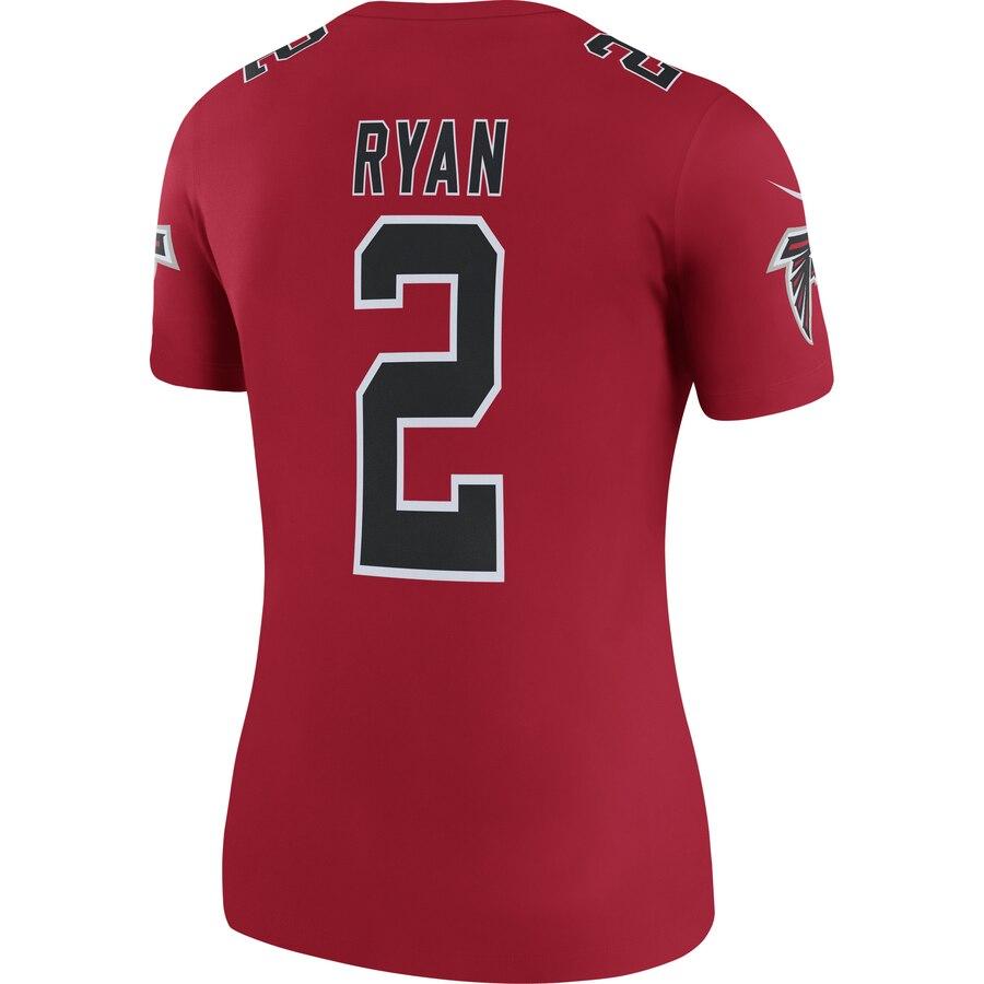 Matt Ryan Atlanta Falcons Women's Color Rush Legend Jersey - Red 2019