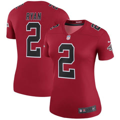 Matt Ryan Atlanta Falcons Women's Color Rush Legend Jersey - Red 2019