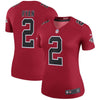 Image of Matt Ryan Atlanta Falcons Women's Color Rush Legend Jersey - Red 2019