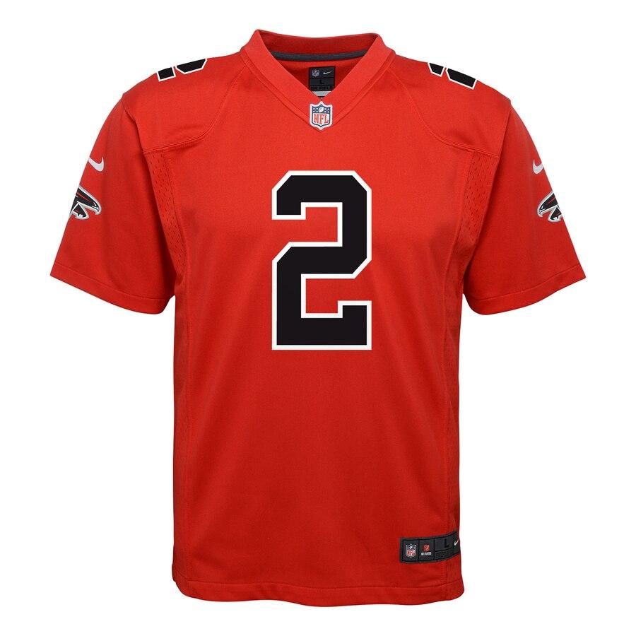 Matt Ryan Atlanta Falcons Youth Color Rush Game Jersey - Red 2019