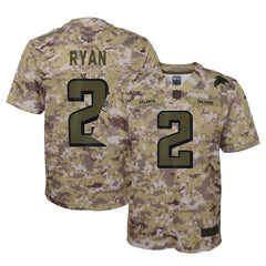 Matt Ryan Atlanta Falcons Youth Salute to Service Game Jersey - Camo 2019