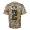 Image of Matt Ryan Atlanta Falcons Youth Salute to Service Game Jersey - Camo 2019