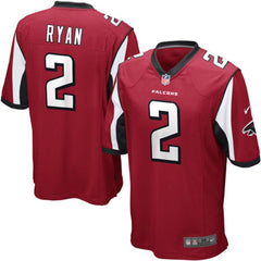 Matt Ryan Atlanta Falcons Youth Team Color Game Jersey - Red 2019