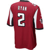Image of Matt Ryan Atlanta Falcons Youth Team Color Game Jersey - Red 2019