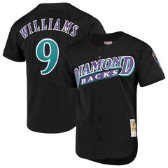 Matt Williams Arizona Diamondbacks Mitchell &amp; Ness Cooperstown Collection Mesh Batting Practice Button-Up Jersey – Black 2019