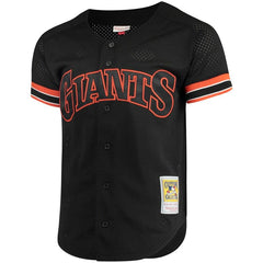 Matt Williams San Francisco Giants Mitchell & Ness Fashion Cooperstown Collection Mesh Batting Practice Jersey - Black 2019