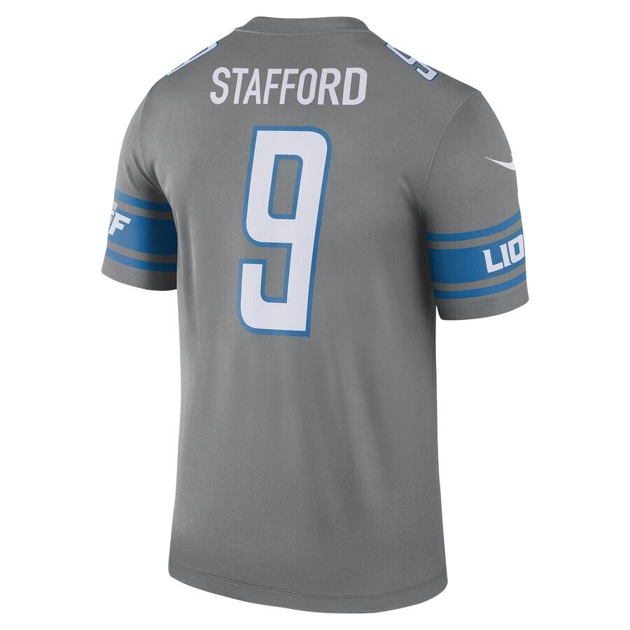 Matthew Stafford Detroit Lions Color Rush Legend Jersey - Steel 2019