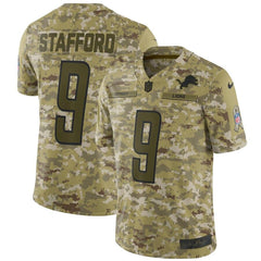 Matthew Stafford Detroit Lions Salute to Service Limited Jersey – Camo 2019