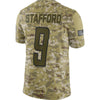 Image of Matthew Stafford Detroit Lions Salute to Service Limited Jersey – Camo 2019