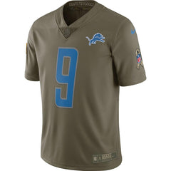 Matthew Stafford Detroit Lions Salute To Service Limited Jersey - Olive 2019