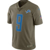 Image of Matthew Stafford Detroit Lions Salute To Service Limited Jersey - Olive 2019