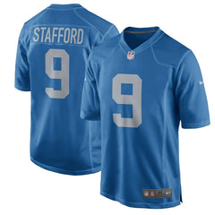 Matthew Stafford Detroit Lions Throwback Game Jersey - Blue 2019