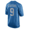 Image of Matthew Stafford Detroit Lions Throwback Game Jersey - Blue 2019