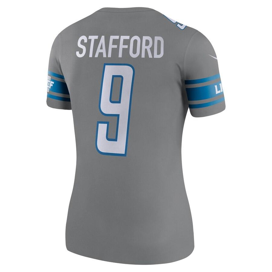 Matthew Stafford Detroit Lions Women's Color Rush Legend Jersey - Steel 2019