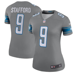 Matthew Stafford Detroit Lions Women's Color Rush Legend Jersey - Steel 2019