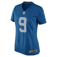 Matthew Stafford Detroit Lions Women's Throwback Game Jersey - Blue 2019