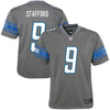 Image of Matthew Stafford Detroit Lions Youth Color Rush Game Jersey - Steel 2019