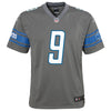Image of Matthew Stafford Detroit Lions Youth Color Rush Game Jersey - Steel 2019