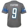 Image of Matthew Stafford Detroit Lions Youth Color Rush Game Jersey - Steel 2019