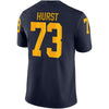 Image of Maurice Hurst Michigan Wolverines Jordan Brand Game Jersey – Navy 2019