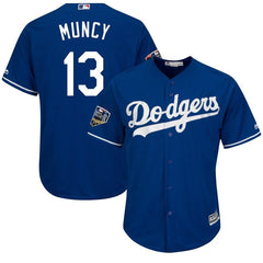 Max Muncy Los Angeles Dodgers Majestic World Series Cool Base Player Jersey – Royal 2019