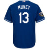 Image of Max Muncy Los Angeles Dodgers Majestic World Series Cool Base Player Jersey – Royal 2019