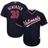 Image of Max Scherzer Washington Nationals Majestic Alternate Official Cool Base Replica Player Jersey - Navy 2019