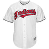 Image of Melky Cabrera Cleveland Indians Majestic Home Official Cool Base Player Jersey - White 2019